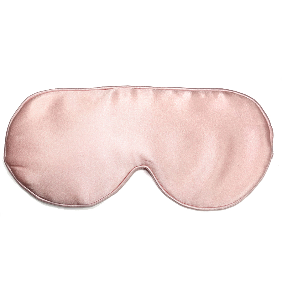 Pink Pure Silk Eye Mask Indigo Silks